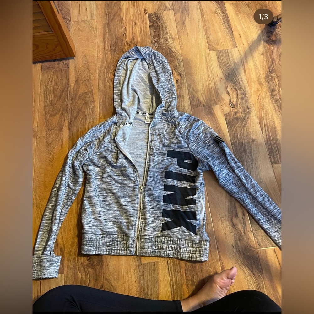 Pink hoodie. Worn maybe 2X. Size xs